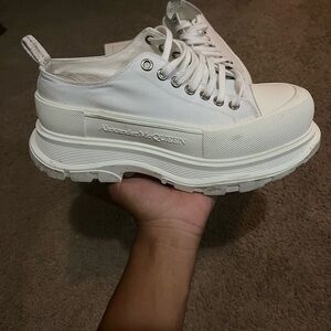 Alexander McQueen Off-White Platform Sneakers